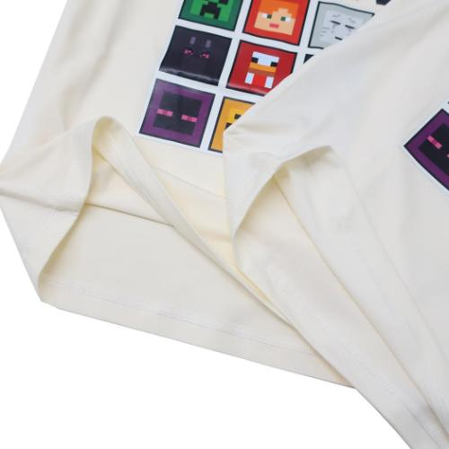 マインクラフト ゲームキャラクター 水着 ラッシュガード 長袖Tシャツ グリーン Minecraft