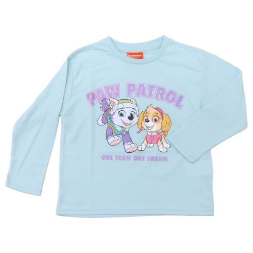 キッズ ファッション 女児天竺転写プリント長袖Tシャツ パウパトロール カットソー カイタックファミリー