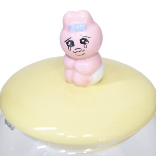 おぱんちゅうさぎ グッズ 保存容器 キャラクター フィギュア付きガラス
