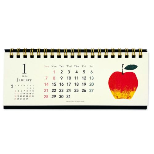 Tomoko Hayashi ガーリーイラスト 2024 Calendar PCスリム卓上カレンダー2024年 旬果