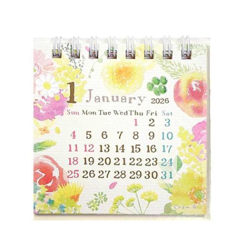 nami 2026 Calendar ミニ卓上カレンダー2026年 クローズピン