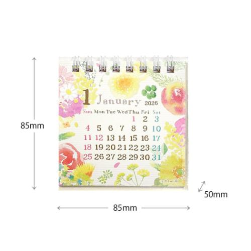 nami 2026 Calendar ミニ卓上カレンダー2026年 クローズピン
