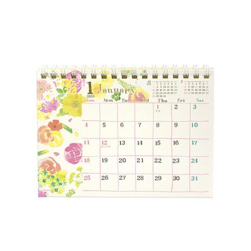 nami A6卓上カレンダー2026年 2026 Calendar スケジュール ガーリー