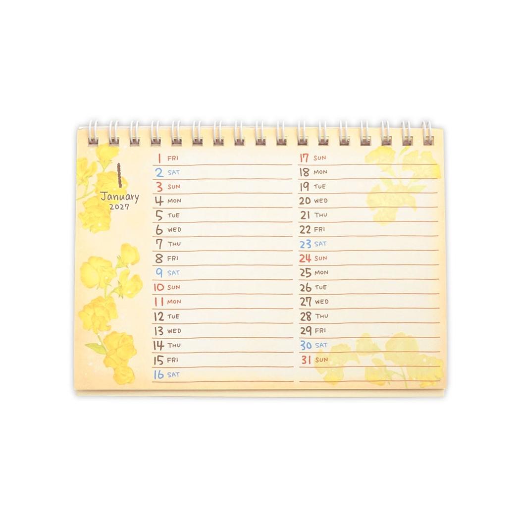 ���� 2027 Calendar A6 ���J�����_�[ 2027�N �X�P�W���[�� �T�����I �N���[�Y�s�� �֘A�摜1
