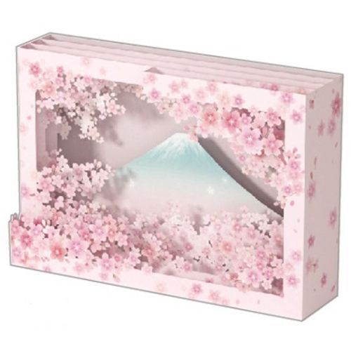 グリーティングカード さくら ポップアップカード 立体 多目的 富士山3 春 封筒付き プレゼント 男の子 女の子 ギフト バレンタイン