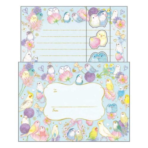 レターセット 手紙セット たけいみき フラワリー クローズピン 便箋＆封筒