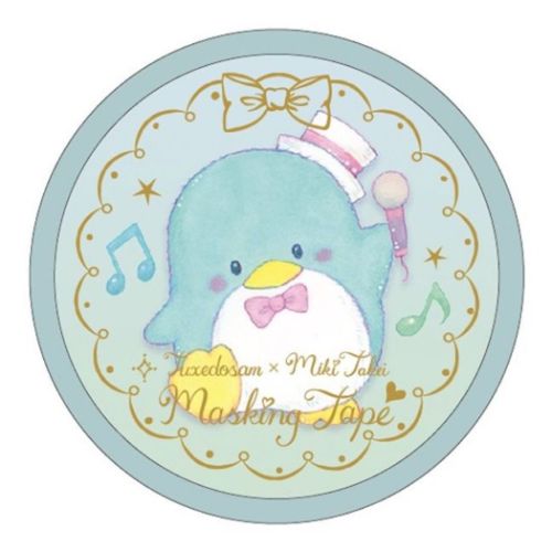 マスキングテープ 15mmマステ タキシードサム たけいみき サンリオ ポップミュージック クローズピン コラボステーショナリー デコレーション