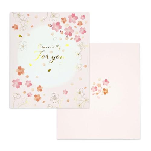 二つ折り色紙 色紙 桜 クローズピン メッセージボード 寄せ書き