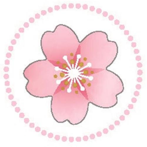 さくら不織布シール シールシート 煌めき桜 クローズピン