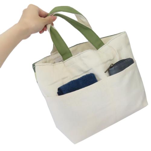 ランチバッグ ミニトートバッグ ファスナー付き パグ コテツ いぬ ミントイン お弁当かばん かわいい