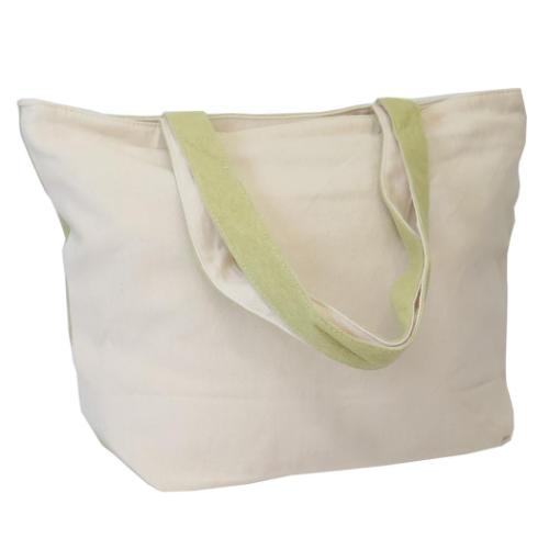 トートバッグ 横型トートバッグ ファスナー付き くるみ ねこ ミントイン 手提げかばん