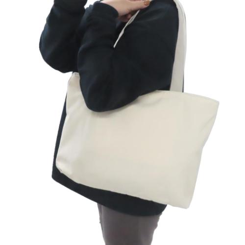 トートバッグ ファスナー付きポケット横型トートバッグ マツネコフレンズ ねこ グッズ ミントイン 手提げかばん かわいい