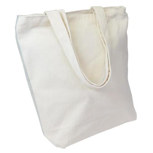 トートバッグ ファスナー付きキャンバストート いぬ グッズ きなこ ミントイン