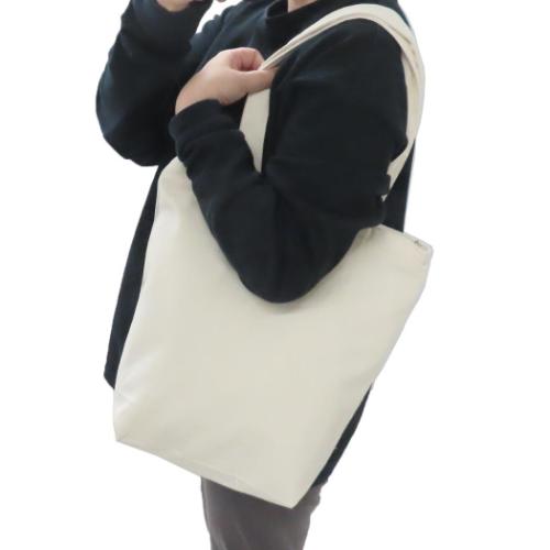 トートバッグ ファスナー付きキャンバストート いぬ グッズ きなこ ミントイン