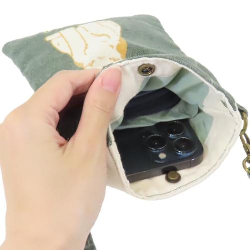 スマホポーチ スマホポシェット きなこ ミントイン ミニショルダー ポシェット