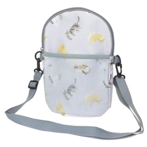 ショルダーバッグ ペットボトルショルダー にゃんだらけ ねこ グッズ ミントイン