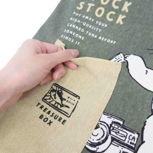 トートバッグ 前ポケットトートバッグ マツネコ ミントイン ねこ