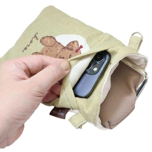 スマホポーチ スマホポシェット いぬ チョコ丸窓 YBE ミントイン ミニショルダー ポシェット かわいい