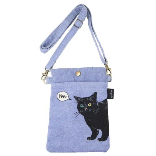 スマホポーチ スマホポシェット レオンひょっこり BL ミントイン ねこ