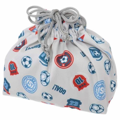 ランチ巾着 お弁当きんちゃくポーチ サッカー 新入学 ミントイン 新学期準備