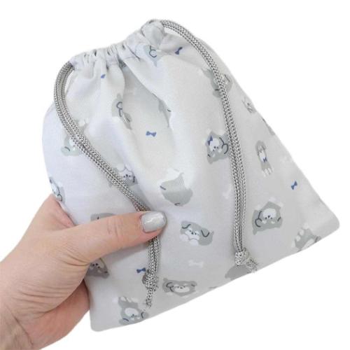 きんちゃくポーチ 巾着S きんちゃく袋 シュナウザー 新入学 ミントイン いぬ 新学期準備