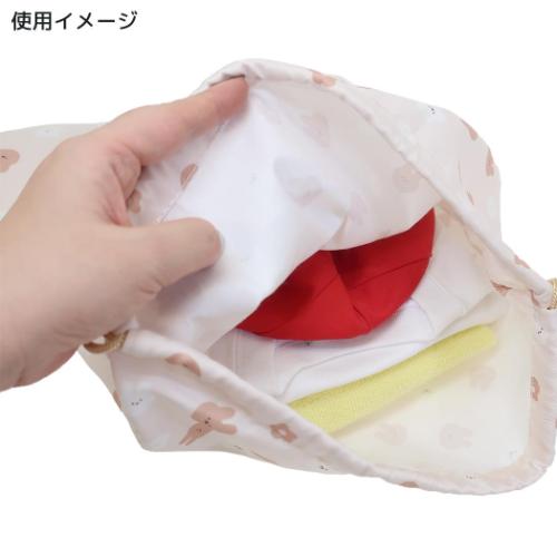 きんちゃく袋 きんちゃくポーチ 巾着L シマエナガ 新入学 アニマル ミントイン