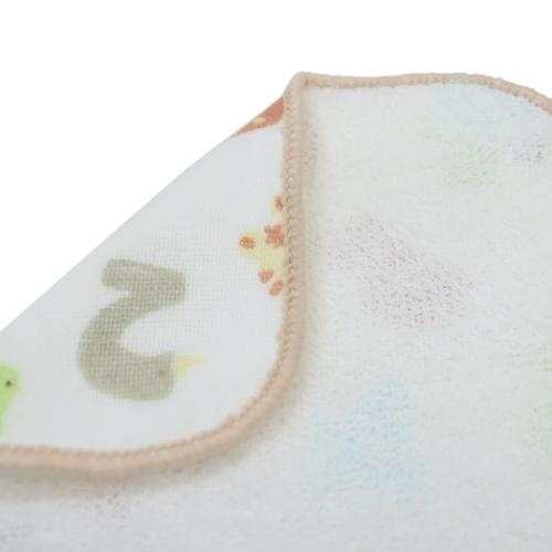 ミニタオル ガーゼミニミニタオル15cm アニマルナンバー ミントイン 汗拭きタオル