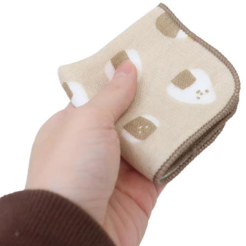 ミニタオル ガーゼミニミニタオル15cm おにぎり ミントイン 汗拭きタオル