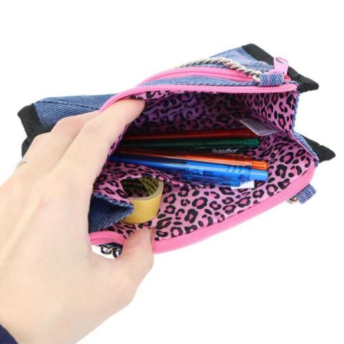 ペンケース デニムマルチポーチ ギャル3 BK ハローキティ サンリオ