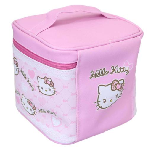 ミラー付きバニティポーチ コスメポーチ サンリオ ハローキティ ギャル