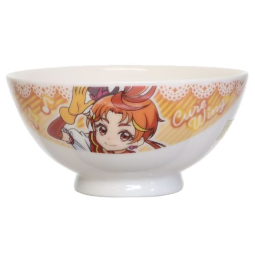 ひろがるスカイ！プリキュア アニメキャラクター キッズ食器 フェイス茶碗 キュアウィング グッズ