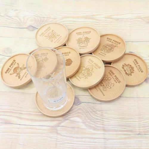 ワンピース グッズ テーブルウェア アニメキャラクター 木製コースター