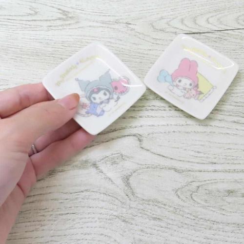 クロミ プチ角小皿 マイメロディ＆クロミ ミニプレート サンリオ 金正