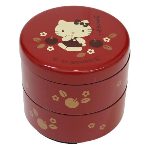 ハローキティ サンリオ キャラクター ミニ重箱 ミニお重 赤 はろうきて