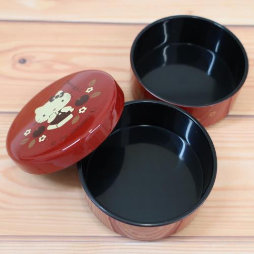 ハローキティ　お皿　カップ　食器　お重 ハローキティ サンリオ キャラクター ミニ重箱 ミニお重 赤 はろうきて