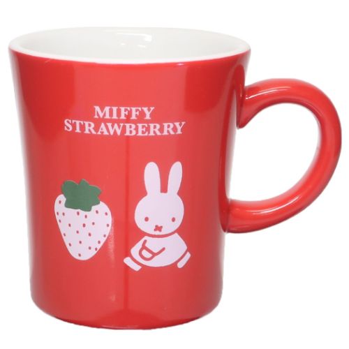 マグカップ 磁器製マグ ミッフィー ディックブルーナ MIFFY STRAWBERRY レッド 金正陶器 プレゼント ギフト