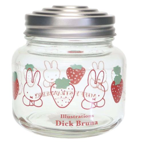 ミッフィー ディックブルーナ 絵本キャラクター 保存容器 キャンディポット MIFFY STRAWBERRY