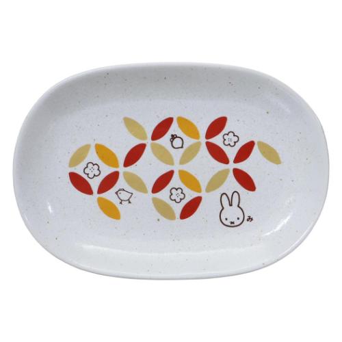 小皿 七宝紋 小判皿 ミッフィー ディックブルーナ 金正陶器 日本製