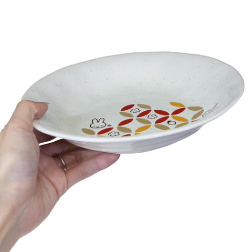 七宝紋 カレーパスタ皿 中皿 ミッフィー ディックブルーナ 金正陶器