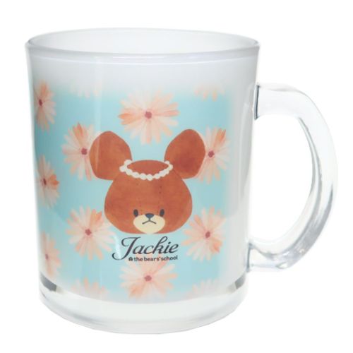 ガラスマグカップ マグカップ くまのがっこう Flower Works かんむり 金正陶器