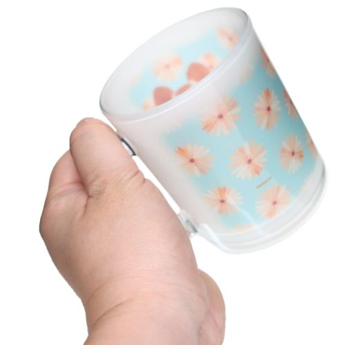 ガラスマグカップ マグカップ くまのがっこう Flower Works かんむり 金正陶器