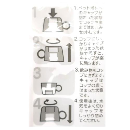 スヌーピー キャラクター ペットボトル用コップ ペットボトルキャップコップ フェイス ピーナッツ
