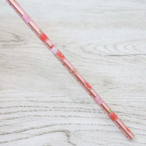 ハローキティ グッズ ストロー サンリオ キャラクター アルミストロー 21cm ハピネスガール