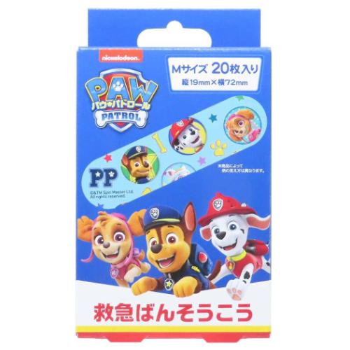 絆創膏 救急ばんそうこう Mサイズ 20枚入り パウパトロール スケーター 傷直し バンソウコウ