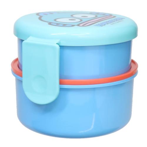 ハンギョドン サンリオ キャラクター お弁当箱 抗菌丸型ランチボックス2段 500ml フォーク付き