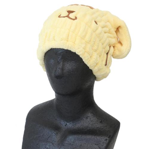 ポムポムプリン グッズ キャップタオル キャラクター 吸水速乾タオルキャップ