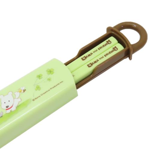 タマ＆フレンズ グッズ 抗菌スライド箸＆箸箱セット キャラクター 抗菌食洗機対応箸箱セット