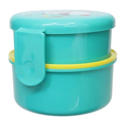 お弁当箱 パンダコパンダ 抗菌丸型ランチボックス2段 500ml フォーク付き スケーター