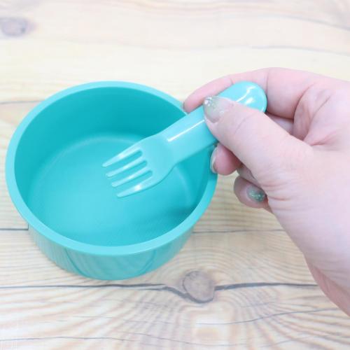 お弁当箱 パンダコパンダ 抗菌丸型ランチボックス2段 500ml フォーク付き スケーター