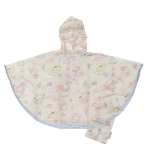 子供用 レインウェア サンリオキャラクターズ キッズレインポンチョ 90cm サンリオ こねこねこ 子ども用 雨合羽 キャラクター